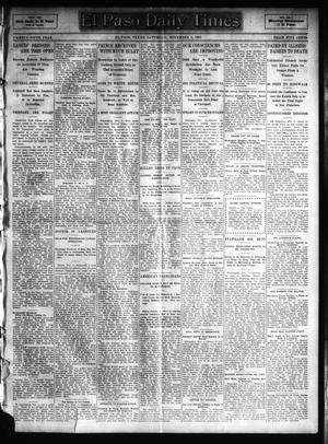 El Paso Daily Times (El Paso, Tex.), Vol. 25, Ed. 1 Saturday, November 4, 1905