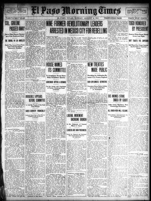 El Paso Morning Times (El Paso, Tex.), Vol. 31, Ed. 1 Sunday, August 6, 1911