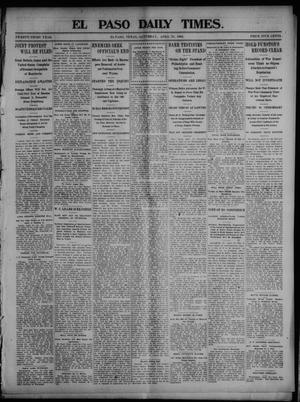 El Paso Daily Times. (El Paso, Tex.), Vol. 23, Ed. 1 Saturday, April 25, 1903