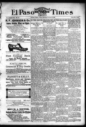 El Paso International Daily Times (El Paso, Tex.), Vol. 17, No. 24, Ed. 1 Friday, January 29, 1897