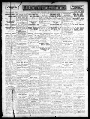 Primary view of object titled 'El Paso Daily Times (El Paso, Tex.), Vol. 27, Ed. 1 Wednesday, January 1, 1908'.