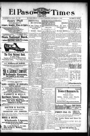 El Paso International Daily Times (El Paso, Tex.), Vol. 19, No. 220, Ed. 1 Saturday, September 9, 1899