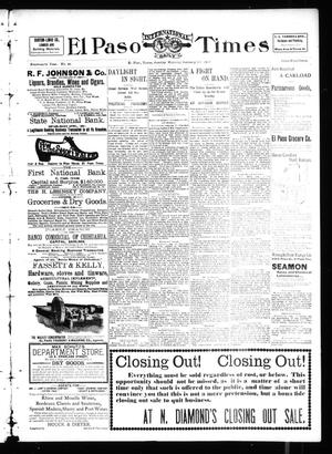 El Paso International Daily Times (El Paso, Tex.), Vol. 19, No. 26, Ed. 1 Sunday, January 30, 1898