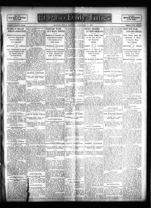 Primary view of object titled 'El Paso Daily Times (El Paso, Tex.), Vol. 25, Ed. 1 Monday, September 11, 1905'.