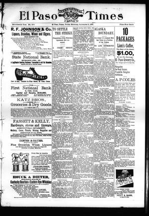 El Paso International Daily Times (El Paso, Tex.), Vol. 17, No. 209, Ed. 1 Friday, September 3, 1897