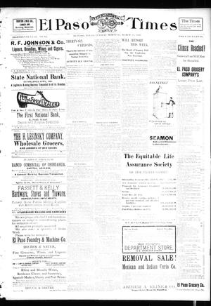 El Paso International Daily Times (El Paso, Tex.), Vol. 18, No. 63, Ed. 1 Tuesday, March 15, 1898