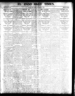 Primary view of object titled 'El Paso Daily Times. (El Paso, Tex.), Vol. 22, Ed. 1 Friday, June 13, 1902'.