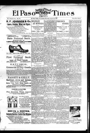 El Paso International Daily Times (El Paso, Tex.), Vol. 17, No. 201, Ed. 1 Wednesday, August 25, 1897