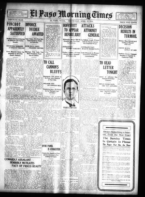 El Paso Morning Times (El Paso, Tex.), Vol. 30, Ed. 1 Wednesday, April 13, 1910