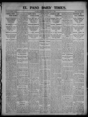 El Paso Daily Times. (El Paso, Tex.), Vol. 23, No. 44, Ed. 1 Saturday, June 27, 1903
