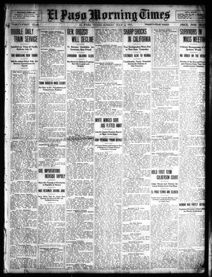Primary view of object titled 'El Paso Morning Times (El Paso, Tex.), Vol. 31, Ed. 1 Sunday, July 2, 1911'.