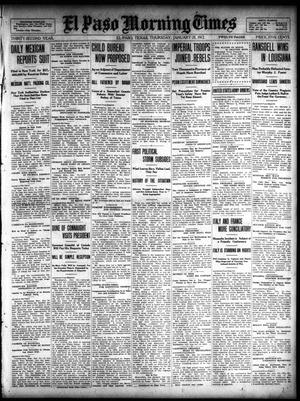 El Paso Morning Times (El Paso, Tex.), Vol. 32, Ed. 1 Thursday, January 25, 1912