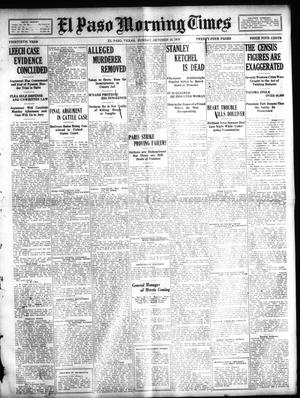 El Paso Morning Times (El Paso, Tex.), Vol. 30, Ed. 1 Sunday, October 16, 1910