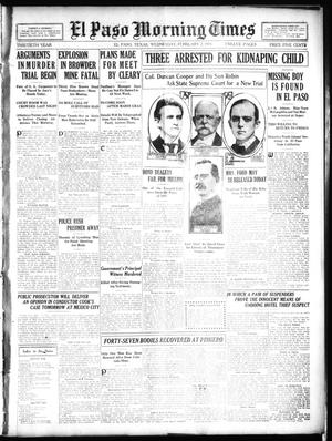 El Paso Morning Times (El Paso, Tex.), Vol. 30, Ed. 1 Wednesday, February 2, 1910