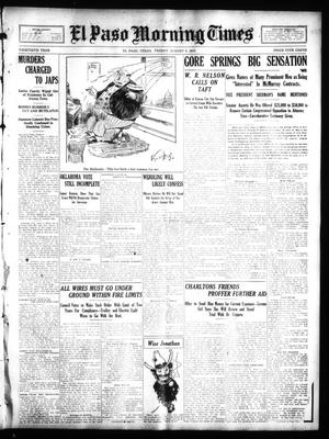 El Paso Morning Times (El Paso, Tex.), Vol. 30, Ed. 1 Friday, August 5, 1910