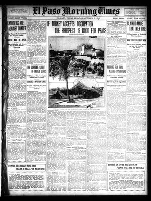El Paso Morning Times (El Paso, Tex.), Vol. 31, Ed. 1 Monday, October 9, 1911