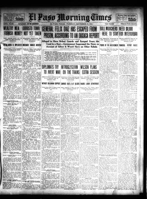 Primary view of object titled 'El Paso Morning Times (El Paso, Tex.), Vol. 32, Ed. 1 Tuesday, November 12, 1912'.