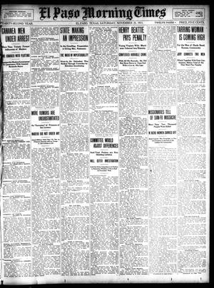 El Paso Morning Times (El Paso, Tex.), Vol. 32, Ed. 1 Saturday, November 25, 1911