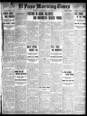 El Paso Morning Times (El Paso, Tex.), Vol. 31, Ed. 1 Friday, July 21, 1911
