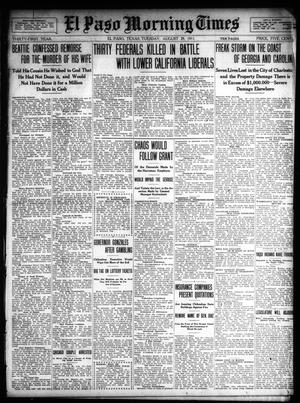 El Paso Morning Times (El Paso, Tex.), Vol. 31, Ed. 1 Tuesday, August 29, 1911