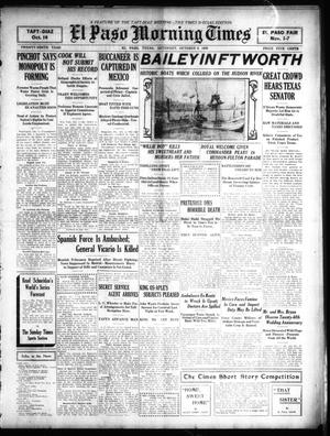 Primary view of object titled 'El Paso Morning Times (El Paso, Tex.), Vol. 29, No. 63, Ed. 1 Saturday, October 2, 1909'.