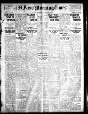 El Paso Morning Times (El Paso, Tex.), Vol. 30, Ed. 1 Monday, October 17, 1910