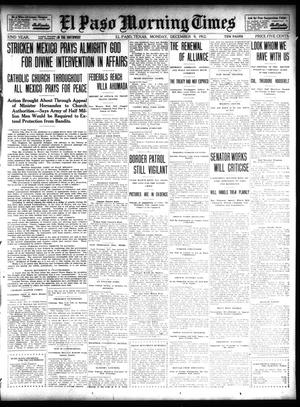 Primary view of object titled 'El Paso Morning Times (El Paso, Tex.), Vol. 32, Ed. 1 Monday, December 9, 1912'.