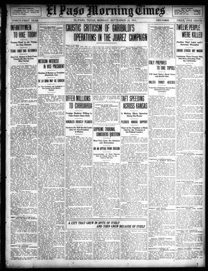 El Paso Morning Times (El Paso, Tex.), Vol. 31, Ed. 1 Monday, September 25, 1911