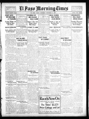 El Paso Morning Times (El Paso, Tex.), Vol. 28, Ed. 1 Saturday, December 12, 1908