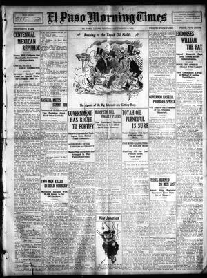 El Paso Morning Times (El Paso, Tex.), Vol. 30, Ed. 1 Sunday, September 4, 1910