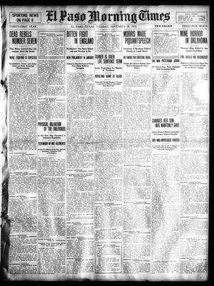 El Paso Morning Times (El Paso, Tex.), Vol. 31, Ed. 1 Tuesday, November 29, 1910