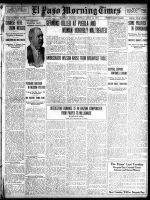 Primary view of object titled 'El Paso Morning Times (El Paso, Tex.), Vol. 31, Ed. 1 Sunday, July 16, 1911'.