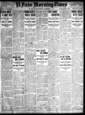 El Paso Morning Times (El Paso, Tex.), Vol. 31, Ed. 1 Sunday, November 5, 1911