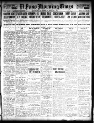 El Paso Morning Times (El Paso, Tex.), Vol. 32, Ed. 1 Thursday, January 9, 1913