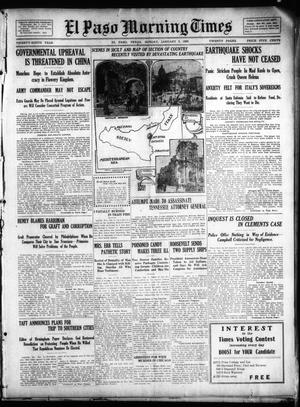 El Paso Morning Times (El Paso, Tex.), Vol. 29, Ed. 1 Sunday, January 3, 1909