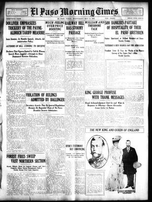 El Paso Morning Times (El Paso, Tex.), Vol. 30, Ed. 1 Wednesday, May 11, 1910
