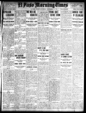 El Paso Morning Times (El Paso, Tex.), Vol. 32, Ed. 1 Saturday, November 11, 1911