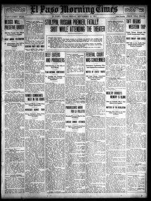 El Paso Morning Times (El Paso, Tex.), Vol. 31, Ed. 1 Friday, September 15, 1911