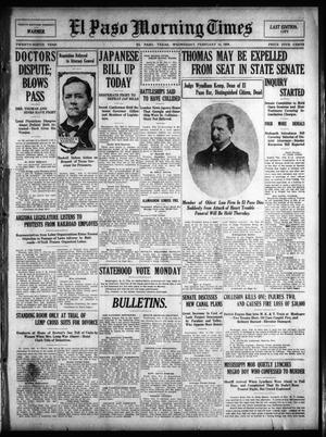 El Paso Morning Times (El Paso, Tex.), Vol. 29, Ed. 1 Wednesday, February 10, 1909