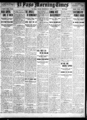 El Paso Morning Times (El Paso, Tex.), Vol. 31, Ed. 1 Wednesday, June 7, 1911