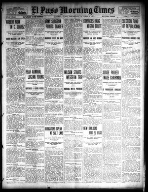 El Paso Morning Times (El Paso, Tex.), Vol. 32, Ed. 1 Thursday, October 3, 1912