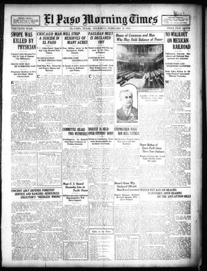 El Paso Morning Times (El Paso, Tex.), Vol. 30, Ed. 1 Thursday, February 10, 1910