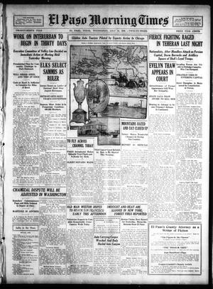 Primary view of object titled 'El Paso Morning Times (El Paso, Tex.), Vol. 29, Ed. 1 Wednesday, July 14, 1909'.