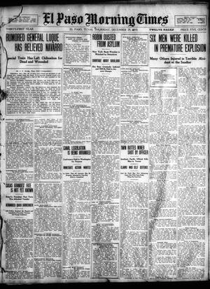 El Paso Morning Times (El Paso, Tex.), Vol. 31, Ed. 1 Thursday, December 29, 1910
