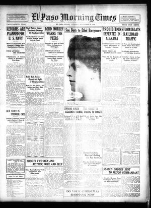 El Paso Morning Times (El Paso, Tex.), Vol. 29, Ed. 1 Tuesday, November 30, 1909