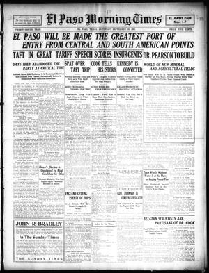 El Paso Morning Times (El Paso, Tex.), Vol. 29, No. 49, Ed. 1 Saturday, September 18, 1909