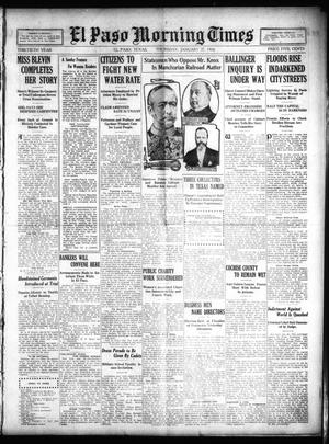 El Paso Morning Times (El Paso, Tex.), Vol. 30, Ed. 1 Thursday, January 27, 1910