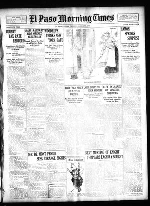 El Paso Morning Times (El Paso, Tex.), Vol. 30, Ed. 1 Tuesday, August 9, 1910