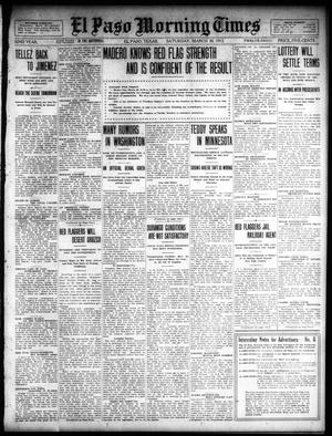 El Paso Morning Times (El Paso, Tex.), Vol. 32, Ed. 1 Saturday, March 30, 1912