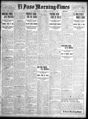 El Paso Morning Times (El Paso, Tex.), Vol. 31, Ed. 1 Saturday, January 21, 1911